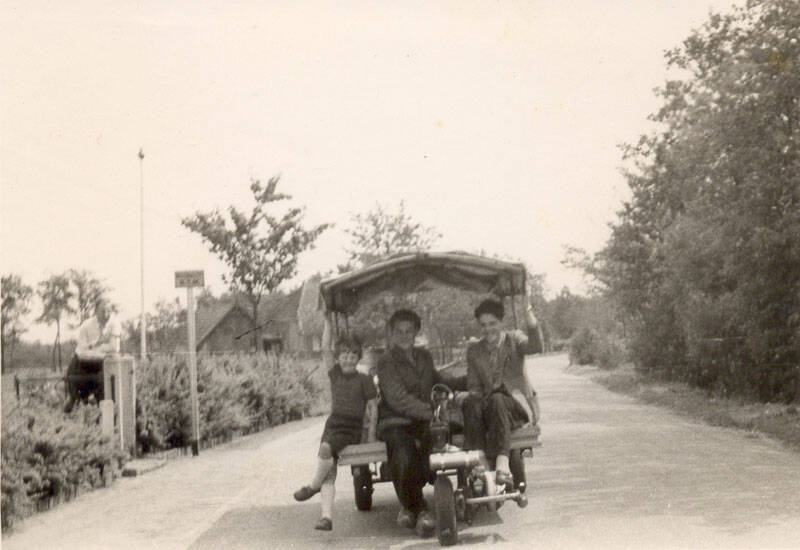 Melkboer met ijzeren hond.