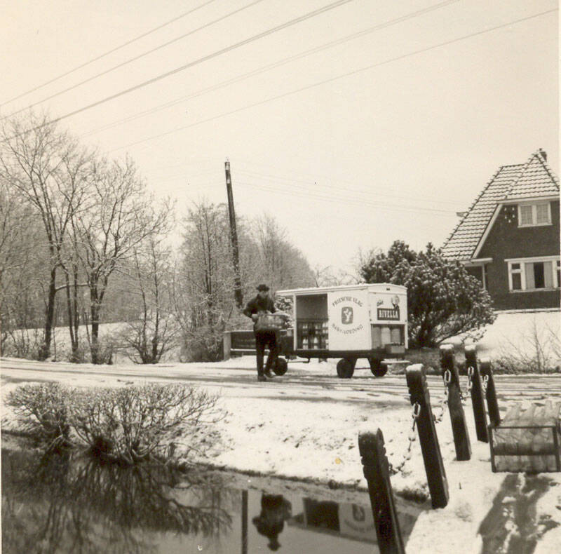 Melkboer met ijzeren hond