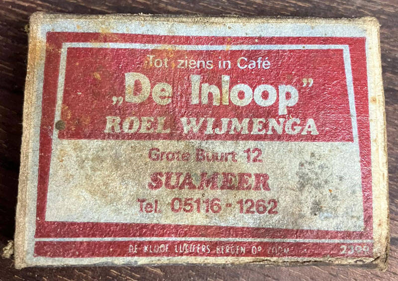 Lucifersdoosje café De Inloop