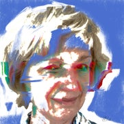 Zelfportret op iPad: Veranderende stemmingen IV