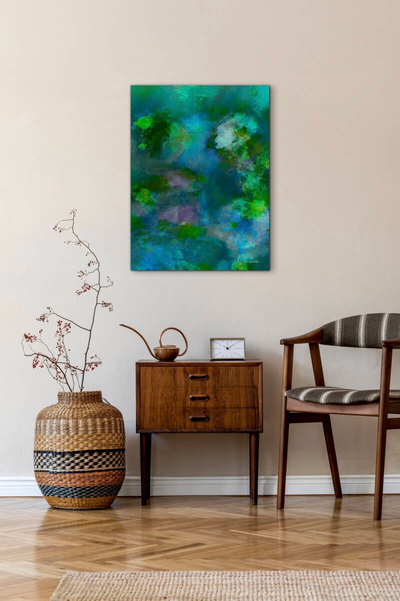 Digitale kunst in interieur