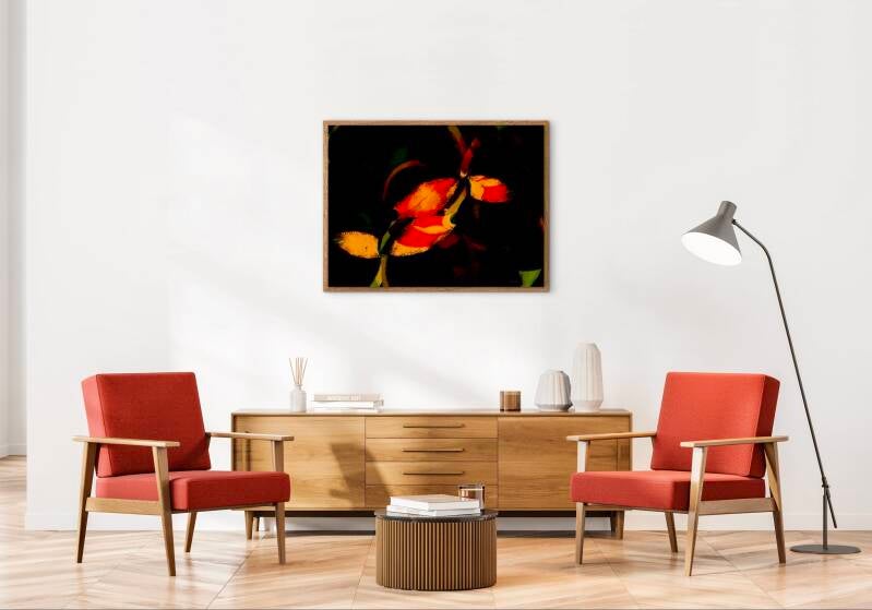 Digitale kunst in interieur.