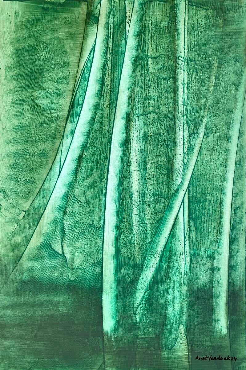 On the Bayou, olieverf op gessobord, 60x40cm