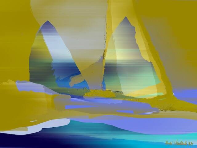 Zeilen II, digitale kunst, 60x80cm (verkocht)