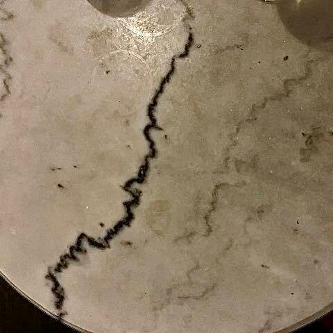 Snapshot van marmeren tafeltje