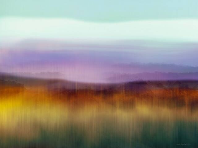 Heidelandschap (digitale kunst) 60x80cm