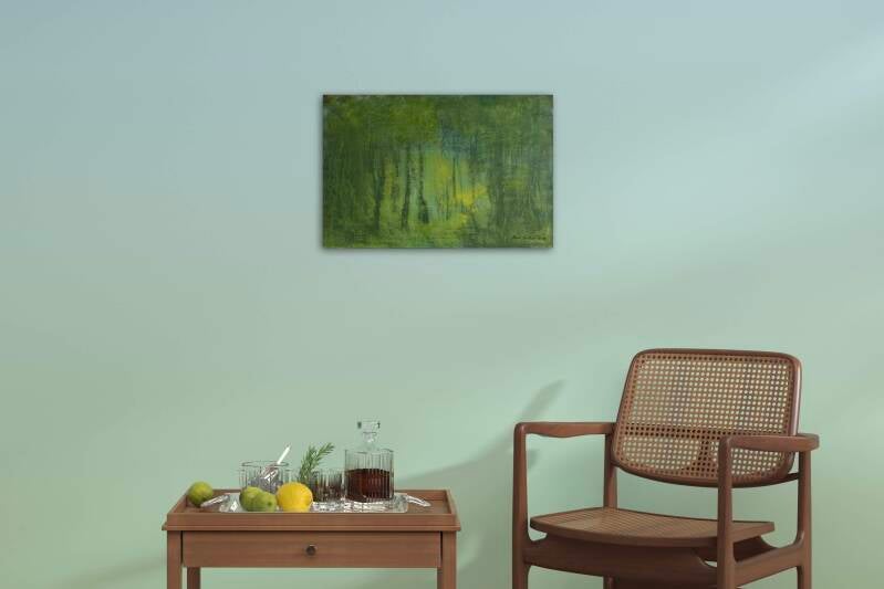 voorbeeld van schilderij in interieur