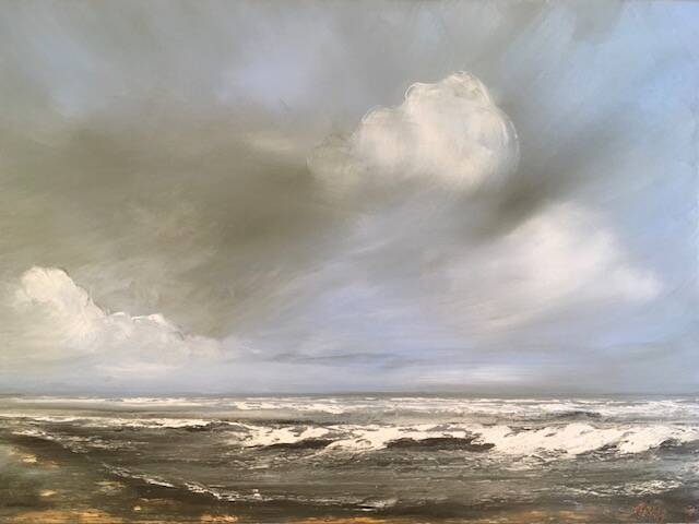 De Noordzee, olieverf op doek, 60x80cm (verkocht)