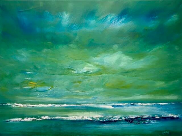 Follow the Sun, olieverf op doek, 60x80cm