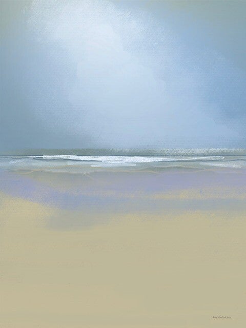 zeegezicht met golf en strand