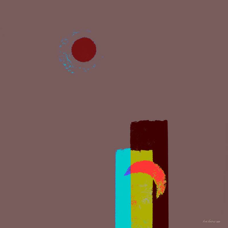 Where is the moon when nobody looks? Digitale kunst, 50x50cm