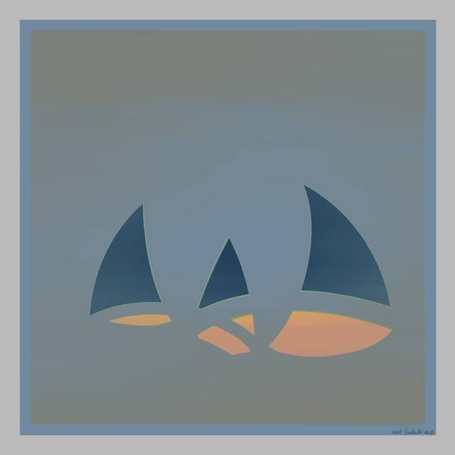 Voor de wind III, digitale kunst, 30x30cm