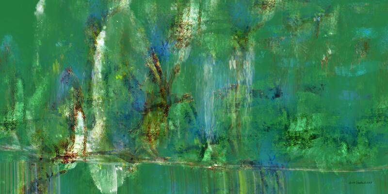 On the Bayou, digitale kunst, 50x100cm (verkocht)