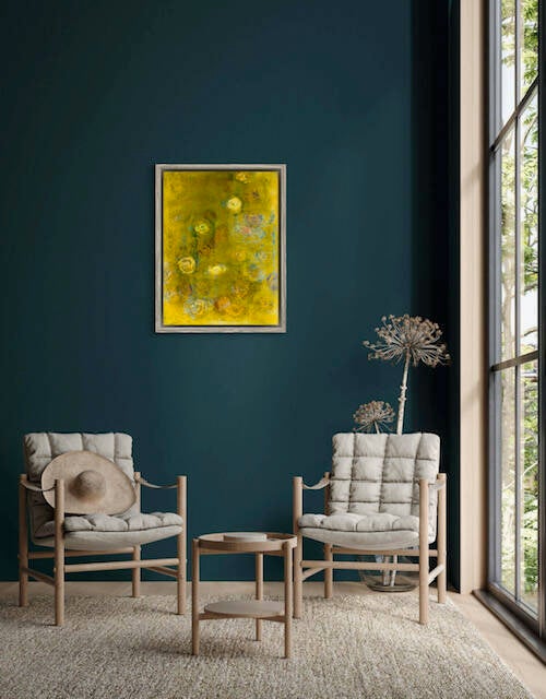 voorbeeld van schilderij in interieur