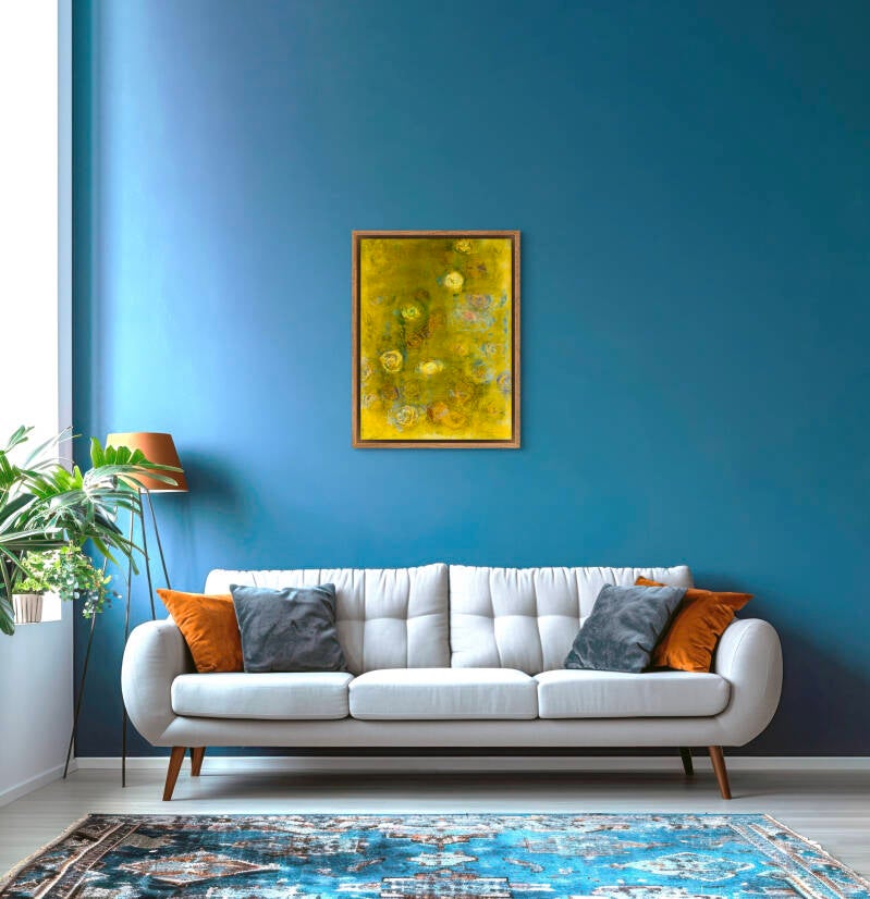 voorbeeld van schilderij in interieur