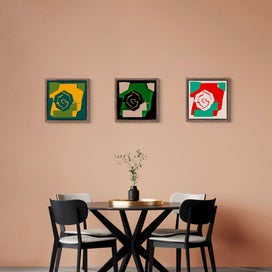 voorbeeld van digitale kunst in interieur