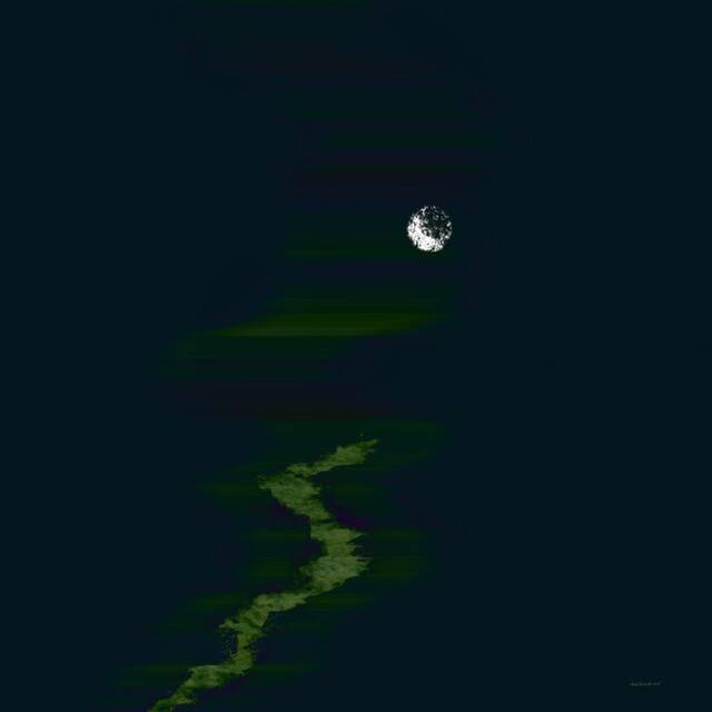 Marmerlandschap II (digitale kunst) 50x50cm