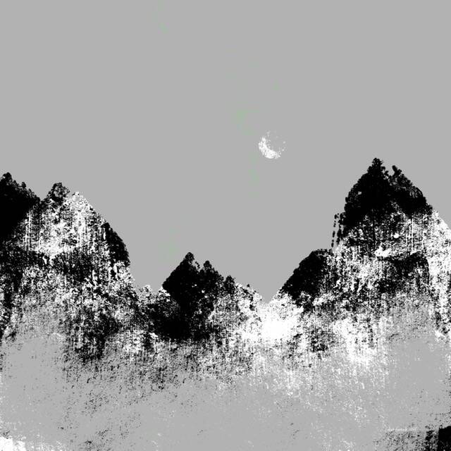 Marmerlandschap IV (digitale kunst) 50x50cm