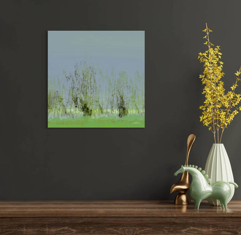 voorbeeld van digitale kunst in interieur