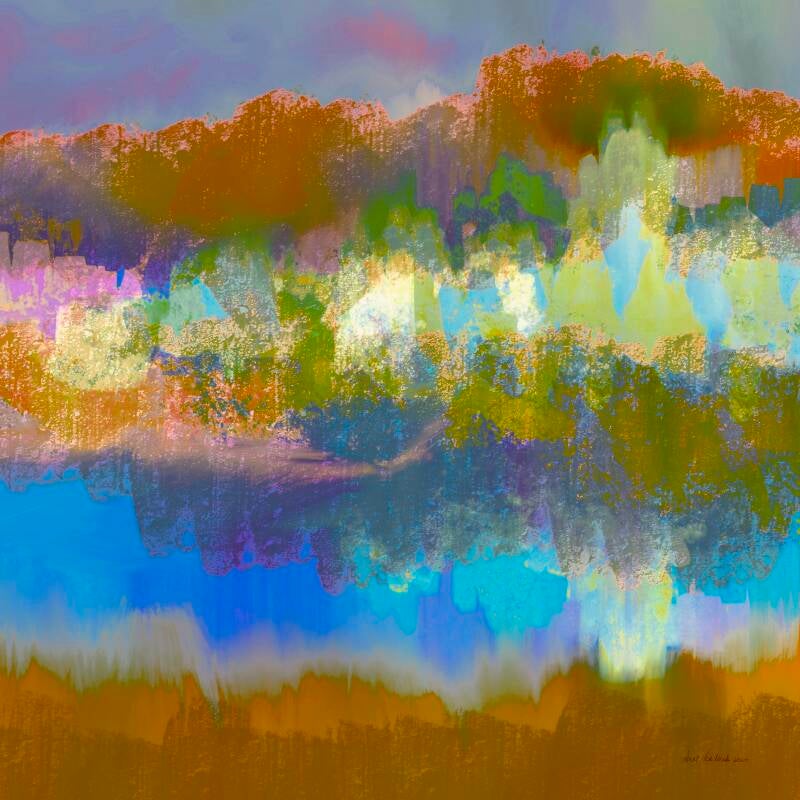 Herfstsymponie, digitale kunst, 30x30cm