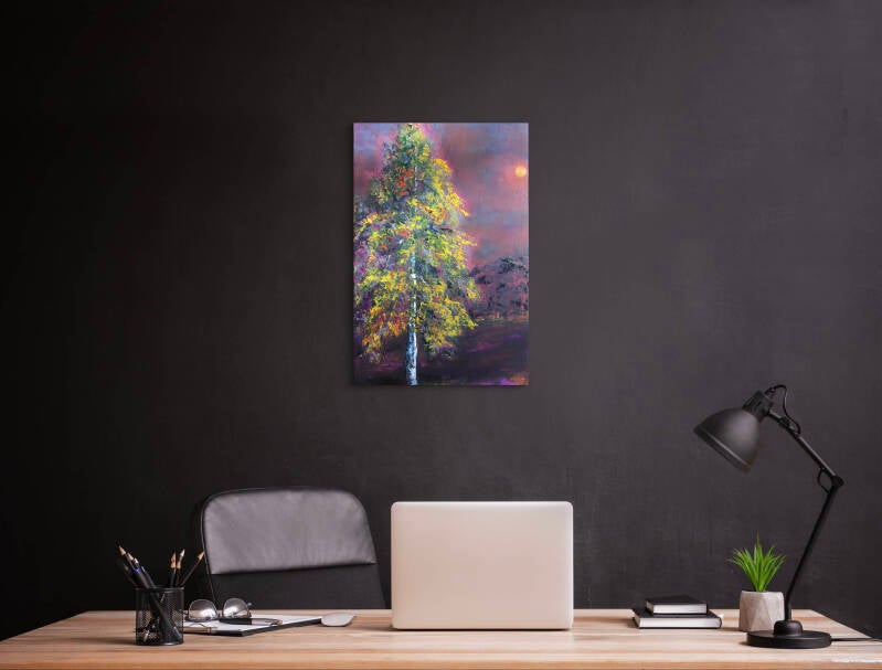 voorbeeld van schilderij in interieur