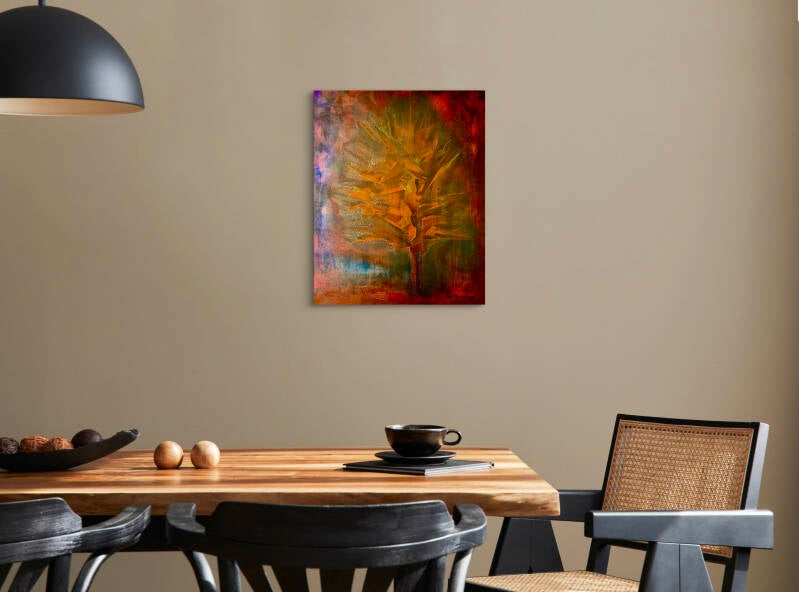 voorbeeld van schilderij in interieur