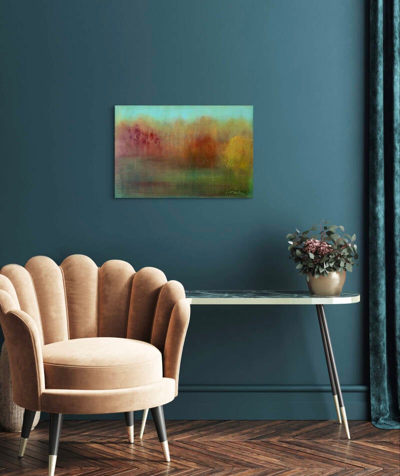voorbeeld van schilderij in interieur