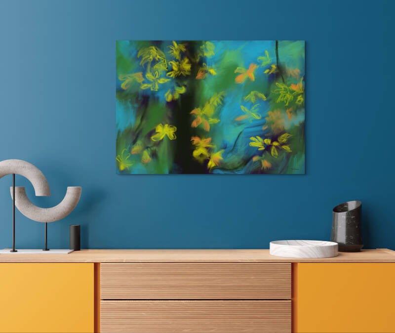 voorbeeld van schilderij in interieur