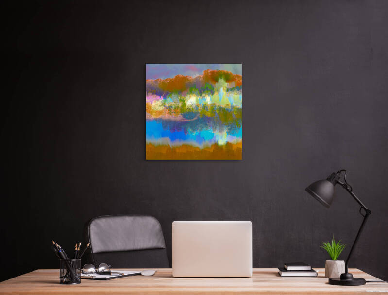 voorbeeld van schilderij in interieur