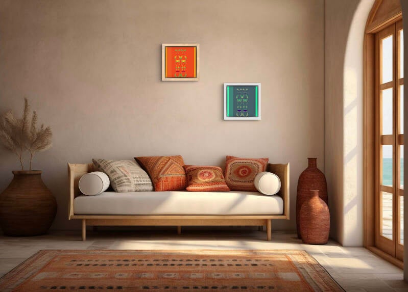 voorbeeld van digitale kunst in interieur