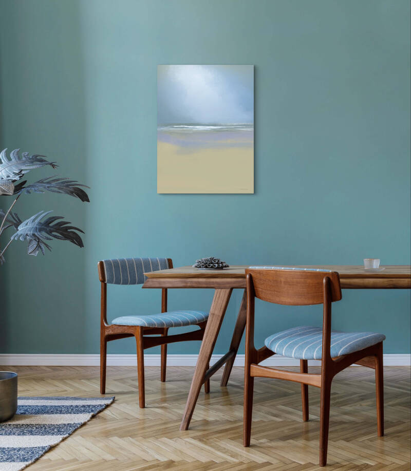 voorbeeld van digitaal kunstwerk in interieur