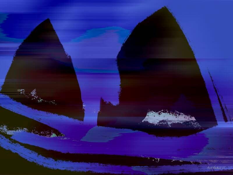 Zeilen III, digitale kunst, 60x80cm