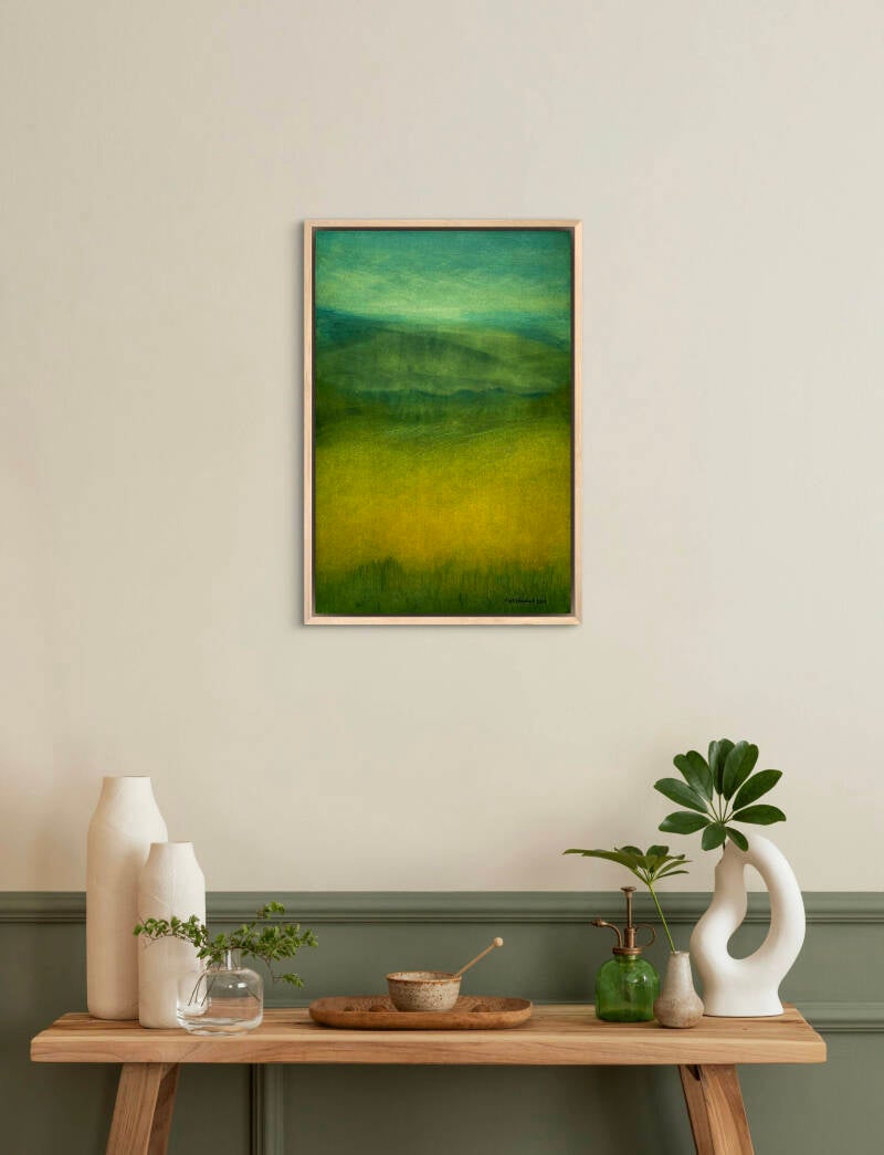 voorbeeld van schilderij in interieur