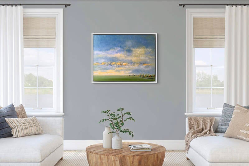 voorbeeld van schilderij in interieur