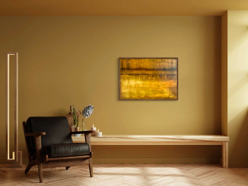 voorbeeld van schilderij in interieur