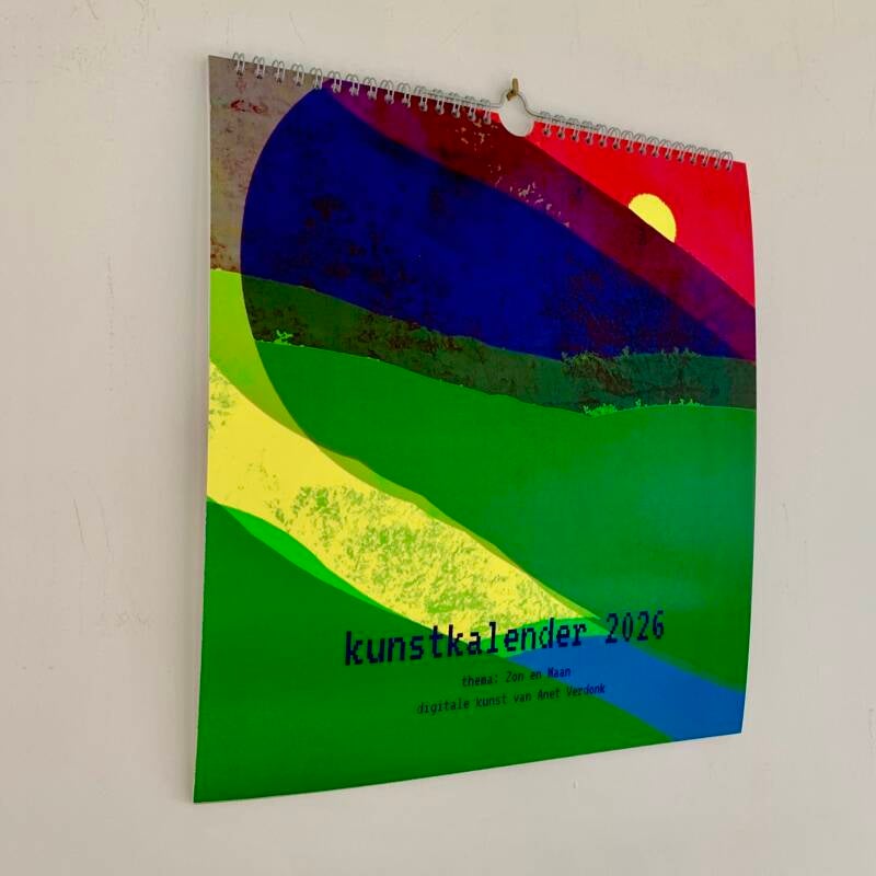 Kunstkalender 2026 landschappen geïnspireerd door Etel Adnan