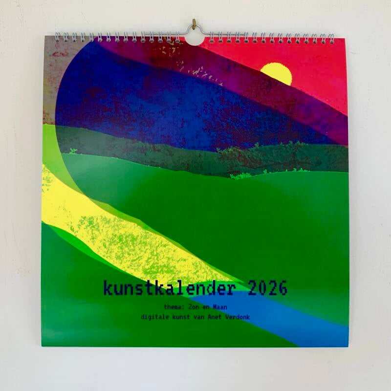 Kunstkalender 2026 landschappen geïnspireerd door Etel Adnan