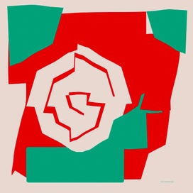 De Slak, digitale kunst, 30x30cm