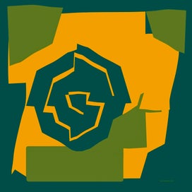 De Slak, digitale kunst, 30x30cm