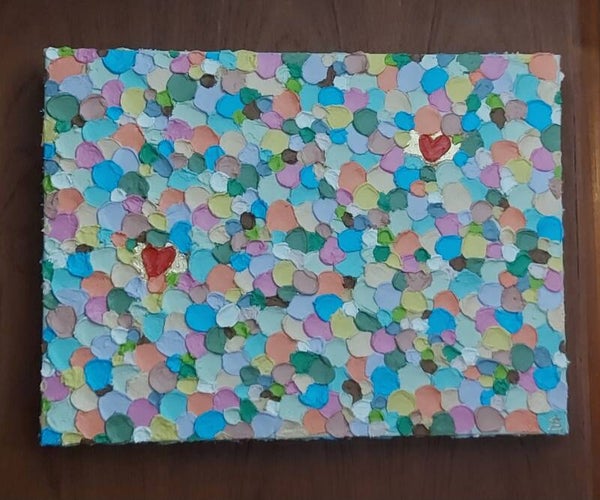 067 finding love in the crowd 40x30cm