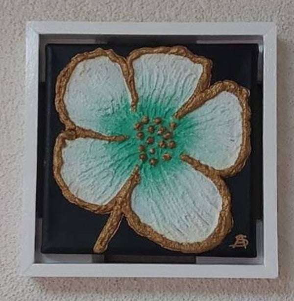 013 Wilde Witte Bloem 15x15cm