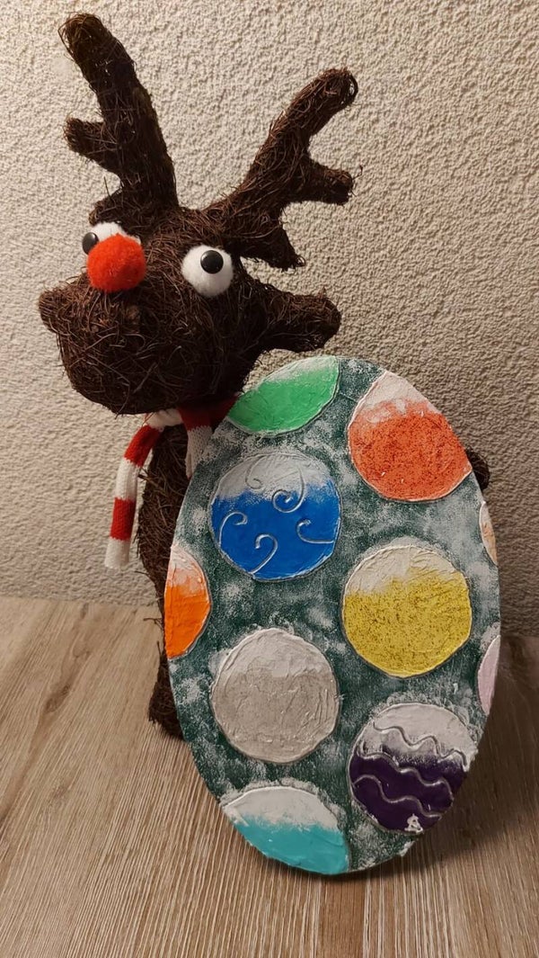 023 Snowy Christmas ovaal 30x20cm