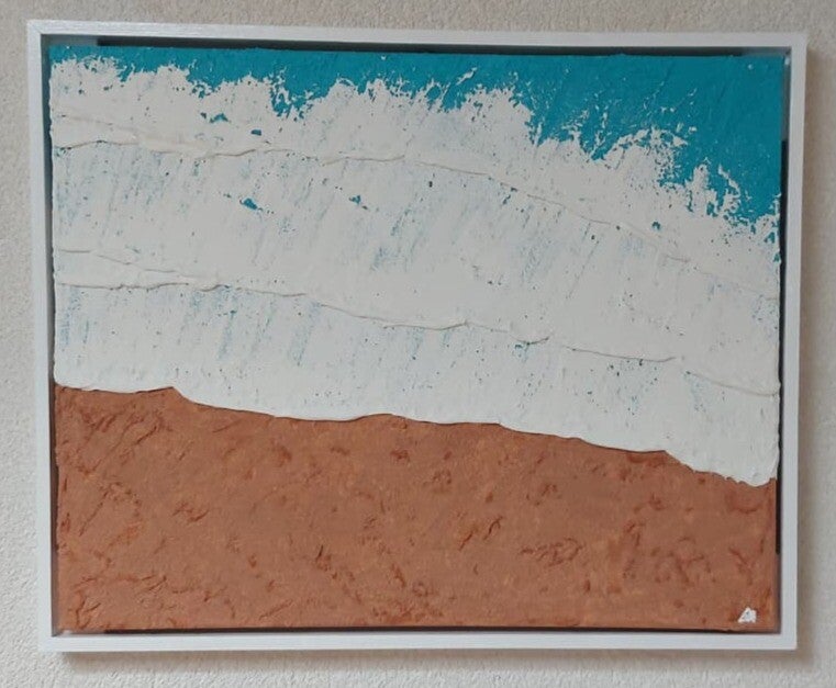 041 Waves on the beach 50x40cm