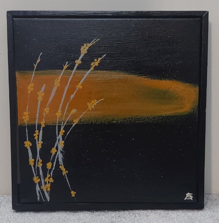 062 Bloei in het donker 30x30cm