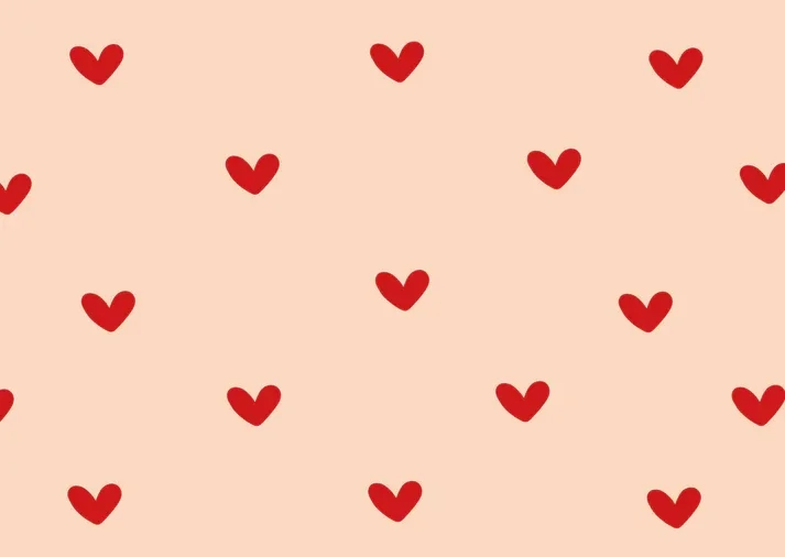 Wenskaart met hartjes