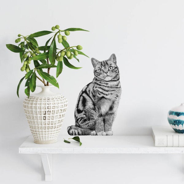 Muursticker kat