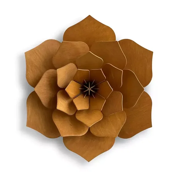 Wall art flower - cinnamon