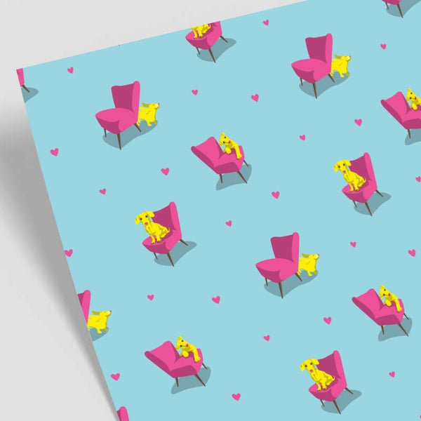 Cadeaupapier Vrolijke teckels