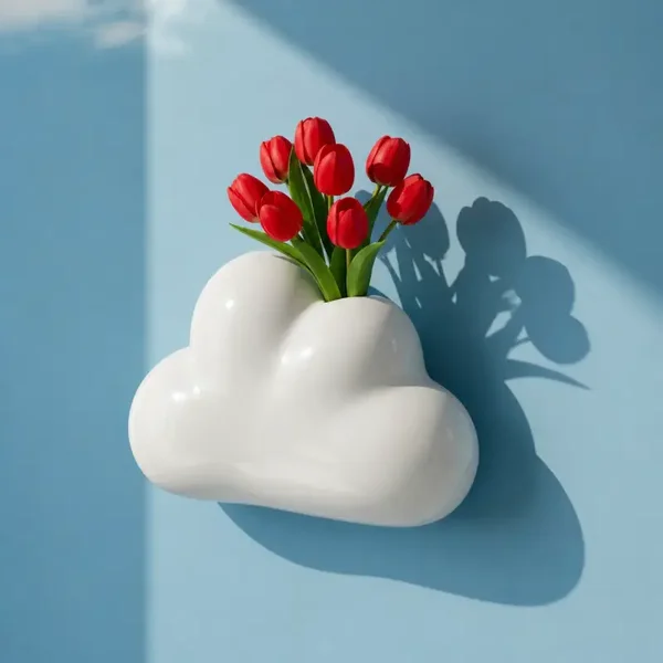 Wandvaas Wolk groot