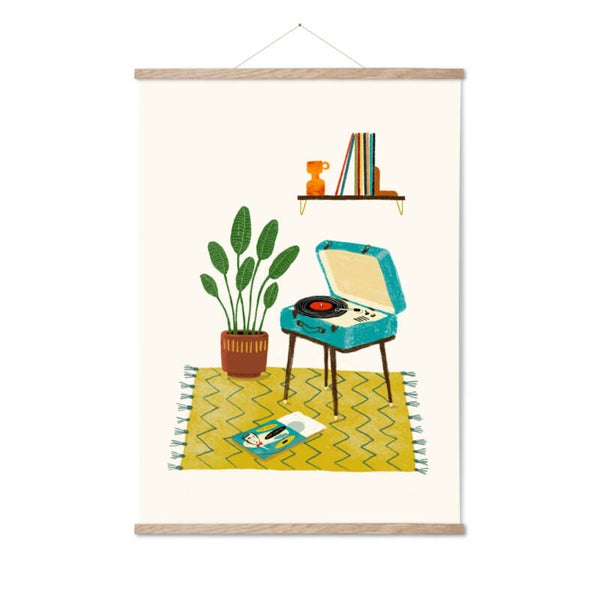 Art print A3 Vinyl vibes